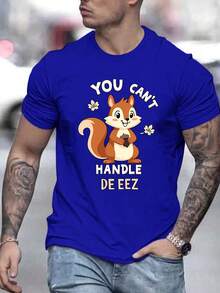 Camiseta De Manga Corta Con PatróN De Moda Para Hombres De Verano - Gris - Ver 7