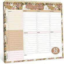 Weekly To Do List Notepad With 52 Undated Sheets(85"*11")- Undated Weekly Planner Notepad For Office Desk Accessories And Supplies - Midnight Lilac - Màu H - Xem 1