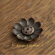 A Creative Retro Lotus Incense Burner/Stand, Elegantly And Compactly Designed, Suitable For Living Rooms, Bedrooms And Coffee Tables.