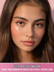 Misslyn Treat Me Blush Powder, Silky Smooth Texture, Matte Or Shimmer Finish Options, Brightens Complexion, Built-In Mirror, Creates Natural Matte Glow, Long-Lasting Color, Lightweight & Blendable, Ideal For Party, Beach, Travel, Vacation, Camping, Outdoor Activities, A Great New Year Gift For Fashionable Girls - 42 LOVE YOU PEACH AND EVERY DAY! - 查看 2