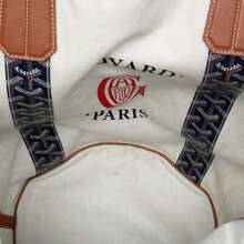 Authenticated  PRE-OWNED Goyardine Reversible Belharra Tote Bag - Màu xanh lam - Xem 4