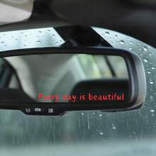 1pc "Every Day Is Beautiful" Seamless, Cornerless Sticker. This Sticker Is Designed For Dreamers And Doers, Blending Understated Elegance And Genuine Warmth, As A Companion To Face The Present And Move Towards The Future. It Is Durable, Leaves No Residue, And Can Be Easily Applied To Curved Or Flat Surfaces - Whether Decorating Your Beloved Car Or Keeping Hope Alive During Your Daily Commute, It Will Add A Touch Of Radiance. - A - View 1