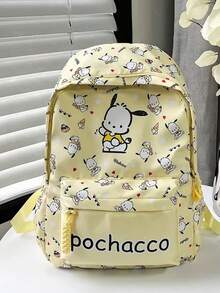 Sanrio Licensed Hello Kitty/Kuromi/Cinnamon Roll/Pompompurin/My Melody Backpack 2025 - Back To School Backpack & School Supplies, Waterproof Large Capacity Backpack, Multi-Pocket Design, Breathable Adjustable Shoulder Straps, Cute Anime Back To School Essential (Valentine's Day/Christmas/Graduation Gift), Suitable For Middle And High School Students School Bag Bookbag - Multicolor - View 10