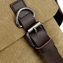 Multi-Functional Canvas Crossbody Bag For Men - Khaki - View 9