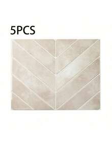 Self Adhesive Wall Tile - 5/10/30 Sheets Of 11.4"X 9" - 3D Adhesive Peel And Stick Tile Backsplash For Kitchen, Bathroom, Waterproof And Oil-Proof Wall Tiles - Beige - View 12