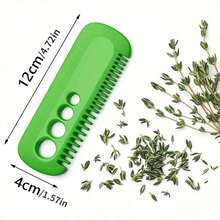 1pc Herb Stripper Tool - Quickly And Effectively Removes Parsley, Cilantro, Rosemary Leaves - Durable ABS Plastic, Green, Portable Kitchen Gadget - Multicolor - View 3