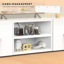 OYAJIA Television Stands & Entertainment Centers - 白色 - 查看 9