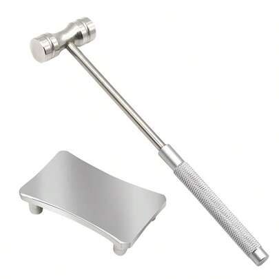 [Popular Choice] DIY Jewelry Making Tool Kit - Stainless Steel Round Hammer And Anvil, Suitable For Precision Work, Crafting, Small Parts, Repair