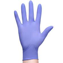 100pc 7 Colors Available Disposable Nitrile 3-Mil Latex Free Tattto Nail Hair Salon Cleaning Gloves - 紫色 - 查看 5