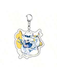 热门暗影牛奶饼干姜饼人游戏配件钥匙扣、收藏玩具、小礼物、背包挂件 - 彩色 - 查看 5