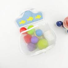 Cartoon Suction Cup Mesh Bag, Bathroom Storage Hanging Bag, Multi-Purpose For Kids, Toddlers, Anti-Mold Breathable - White - View 7