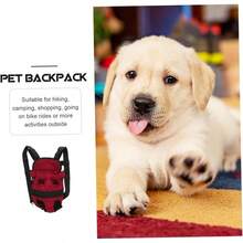 Mochila De Pet Chest Pack y Transpirable para Bolso De Hombro para y Gatos Rojo - Rojo - Ver 4