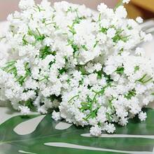 21/39 Bó hoa baby's breath nhân tạo, hoa giả cảm giác như thật, chống oxy hóa, thích hợp trang trí nhà cửa và ngoài trời, tự làm bó hoa trang trí sân vườn, văn phòng, trang trí mùa xuân, hoàn hảo cho kỷ niệm, đám cưới, sinh nhật, ngày Valentine, tiệc cưới. - trắng. - Xem 12