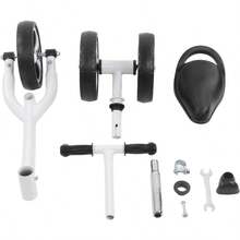 EVTSCAN Baby Balance Bicycle Bike Walker 3 Ruedas 1-6 años Niñas White - Blanco - Ver 8