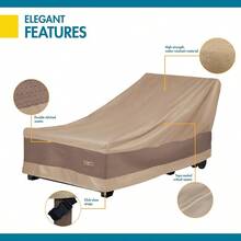 Duck Covers Elegant Patio Chaise Lounge Cover Fits Outdoor Patio Chaise Lounge Chairs 80" Long - Multicolor - Ver 9