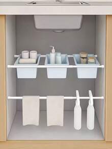 1 thanh treo rèm lò xo, có thể điều chỉnh độ dài 30-50cm, 40-70cm, 50-90cm, 60-110cm, 70-120cm, không cần khoan, chịu lực cao, thích hợp cho rèm tắm, giá phơi đồ, thanh treo đồ nhà bếp, giá đỡ tủ quần áo, rèm cửa, áp dụng cho nhà bếp, phòng tắm, tủ, tủ quần áo, cửa sổ, tủ đựng đồ, cửa ra vào, các dự án DIY kệ sách, lưu trữ đồ dùng phòng tắm, sắp xếp tủ quần áo, tiết kiệm không gian. - trắng - Xem 3