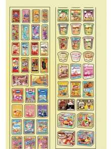 Fita Adesiva Decorativa Retrô Showa Fofa com Glitter para Scrapbooking, Diário, DIY, Material de Papelaria, Suprimentos de Scrapbook, Adesivos - Cor - Visão 10