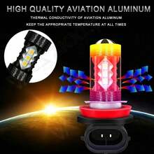 CHUSYYRAY H11 LED Bulbs 3000K Golden Yellow Super Bright Fog Light DRL Light High Power - 1 - View 5