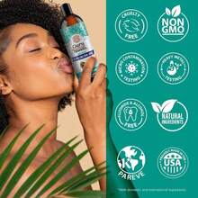 GuruNanda CocoMint Oil Pulling Mouthwash For Complete Oral Hygiene, 7 Essential Oils &Amp; Vitamins For Happy Teeth &Amp; Gums &Amp; Fresh Breath , Alcohol-Free, 8 Oz - Couleur A - Voir 8