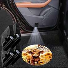 LMZLJZ 2PCS No Fade Car Door Lights,Skeleton Car Door Lights Logo Projector LED Shadow Welcome Lamp,Skeleton Accessories Arm Skull Finger Gifts,Suitable For All Vehicles Motorcycle - ColorZ - View 5