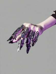 1 chiếc găng tay robot sinh học ngoài hành tinh tương lai có thể điều chỉnh, bọc thép, móng vuốt nhện đen, móng vuốt xương trắng, đạo cụ hóa trang, đạo cụ tiệc tùng, đạo cụ cosplay, đạo cụ biểu diễn. Chất liệu được sử dụng trong cửa hàng này có độ bóng và độ bền cao hơn. Các khớp ngón tay và móng vuốt có thể cử động được, là đạo cụ thích hợp cho các bữa tiệc ngoài trời. - Nhiều màu - Xem 3