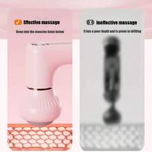 The Latest Portable Home Fat Pusher, Multi-Functional Beauty Massager, 5 Massage Heads, Handheld Portable Massager Effectively Relaws Muscles, Relives Stress, Burns Body And Abdominal Fat, Shapes A Good Body, The Best Choice For Home And Gift Selection, New Year's Day Gift - 粉色 - 查看 3