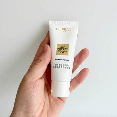 L'Oreal 30毫升/1.06盎司旅行装黄金蜂蜜胶原蛋白保湿洁面乳。深层清洁并滋养肌肤。温和不干燥。
