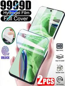 Bộ 2 miếng dán màn hình Hydrogel HD tương thích với iPhone 17 Air 16 15 14 Pro Max/Tương thích với Samsung Galaxy S26 S25 S24 Ultra A56 A55 A36 A35 FE A17 A07 A16/Tương thích với Poco Redmi Note 13 14 15 Pro Pro+/Tương thích với /Honor Magic 5/6/7 Lite và nhiều dòng máy khác. Miếng dán màn hình mềm (không phải kính cường lực), không bọt khí, dễ dán, mở khóa bằng vân tay, chống trầy xước, bền. - 2 CÁI - Xem 144