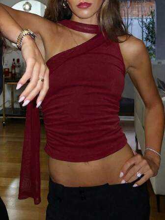 Top cropped feminino sexy com estampa de leopardo, regata justa, estilo urbano moderno para festas e férias, primavera/verão.