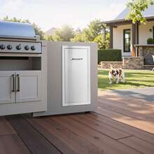 Outdoor Kitchen Trash Drawer, 13.54"W X 19.61"D X 25.79"H Interior Storage, Multi-Purpose Outdoor Kitchen Drawers Stainless Steel, 55 Lbs Max Capacity Per Tier, For Outdoors BBQ Island Kitchens - 14.5"W*26.5"H*18.5"D - View 10
