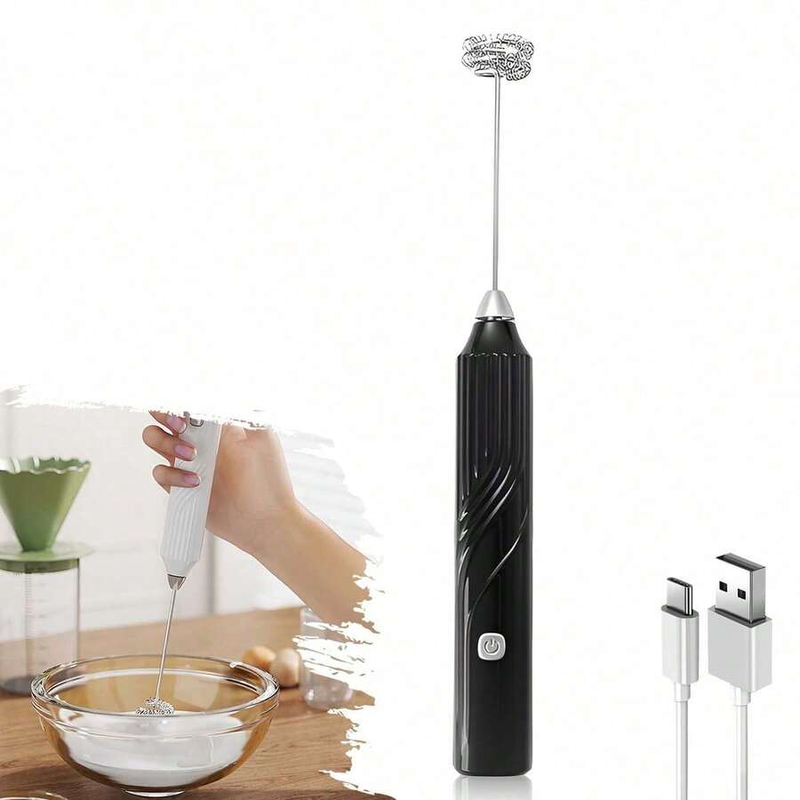 电动奶泡器、电动搅拌器、卡布奇诺奶泡器、手持搅拌器 - 彩色 - 查看 1