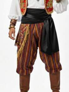Satin  Sash, Waistband, Various Colors. Exu, Entities, Fantasy,  Cosplay, Summer, All Loose, Pocket, Knot, Cord - 黑色 - 查看 1