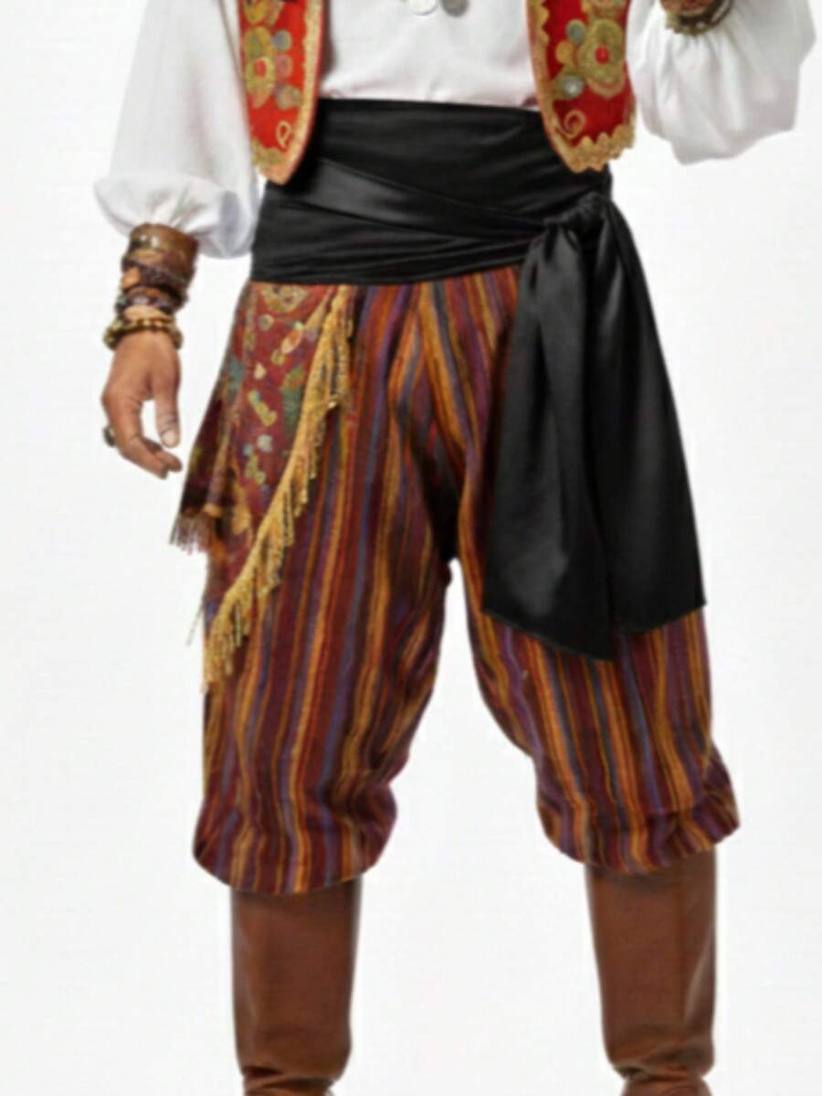Satin  Sash, Waistband, Various Colors. Exu, Entities, Fantasy,  Cosplay, Summer, All Loose, Pocket, Knot, Cord - 黑色 - 查看 1