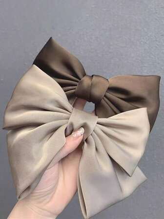 1 st söt hårspänne i tyg med rosett, elegant hårnål för nackknöl, lämplig för dejter