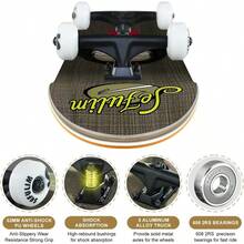 Sefulim31 x 8 Pulgadas patinetas Profesional Completo Cubierta compuesta por 7 Plantas de Arce Canadiense para niños niñas Adolescentes Adultos Principiantes Profesionales - JoeDesin - Ver 3