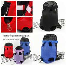 Backpack, Small Dogs Cats Sling Backpack Travel Bag, Pet Backpack Bag Hiking Travel Camping Outdoor Hold Pets to 15 LbsBlue, X - Large - Azul + Extragrande - Ver 1