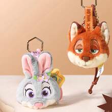 Miniso Zootopia Judy Cute Pendant - Soft Plush Material Flower Decor Design Bag Decoration & Portable Accessory(1 PC)