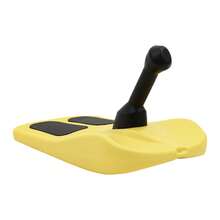 YIYIBYUS Yellow HDPE Sledding Snowboard 165.35lbs Load Portable Outdoor Ski Board - Yellow - View 8