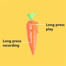1pc Carrot-Shaped Novelty Pen With Recording Function, Unique Gift, Back To School - Multicolor - View 7