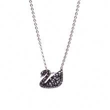 Swarovski Swan Necklace For Ladies 5347330 - Black 5347330 - View 2