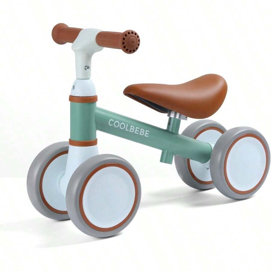 COOLBEBE Baby Balance Bike for 1 Year Old Boys Girls Gift 2 Year Old Toddler Balance Bike with 4 Silent Wheels One Year Old Birthday Gift for 12M-36M Pre-School - Verdeclaro - Ver 1