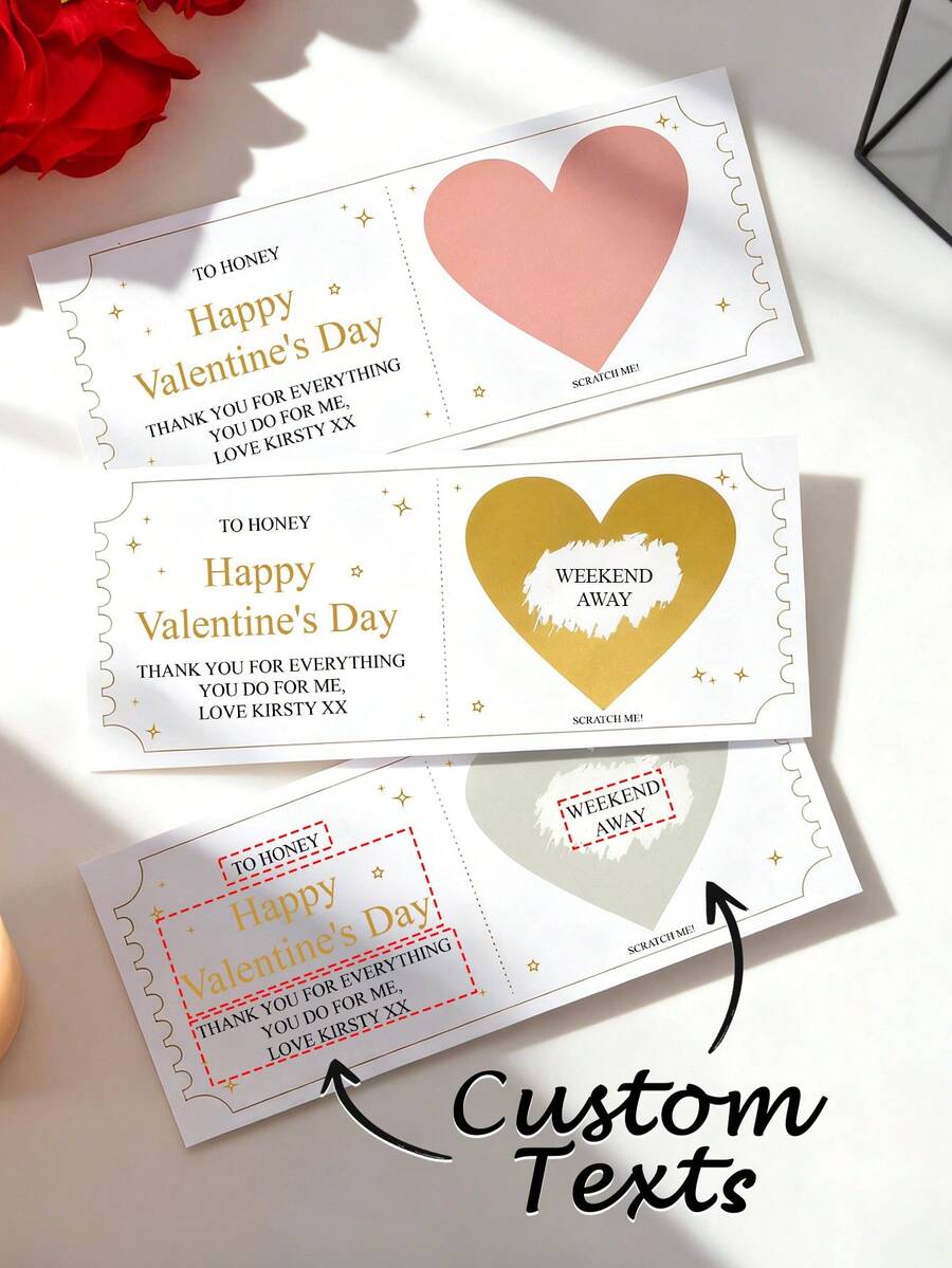 1pc Customized Scratch Card, Personalized Scratch Card With Face And Text, Christmas Scratch Card, Fun Christmas Customized Scratch Card, Party Scratch Card, Holiday Scratch Card, Gift Packaging Scratch Card, Christmas Gift Scratch Card, Santa Claus Scratch Card, Christmas Hat Scratch Card, Gift For Him/Her Scratch Card - Scratch Card - View 1