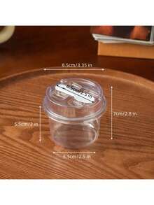 50/10pcs Reusable Round Pudding Cups With Lids And Spoons, Novelty Dessert Cups, Transparent Mousse Cake Containers, Yogurt Cups, Suitable For Birthday, Graduation, Singles Party, Wedding - Multicolor - View 4