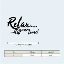 1件复古“放松……这是你的时间！”金属墙饰，粉末涂层铁浴室装饰，是放松爱好者的理想之选，也是情人节礼物。 - 彩色 - 查看 4