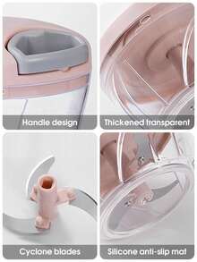 500ml Manual Meat Grinder, Multifunctional As Garlic Press, Vegetable Chopper, Food Processor, Fruit Juicer, Onion Chopper, Ideal Kitchen Tool