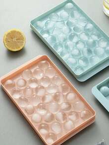 Creative DIY Ice Cube Mold, Spherical Ice Tray With Lid, Household Ice Cube Tray, Popular Ice Maker. - Multicolor - View 1