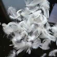 1/2个白色方形枕芯，柔软蓬松的抱枕芯，100%纯棉枕套，填充物为白羽绒和鹅绒，适用于沙发、客厅、卧室装饰（21x21英寸/20x20英寸/18x18英寸/14x21英寸） - 白色 - 查看 9