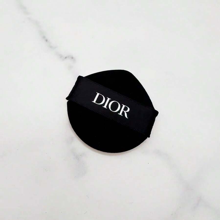 Christian Dior 锁形粉扑，黑色独特渐变化妆海绵，带指带，专业粉底液上妆工具 - D黑色 - 查看 1