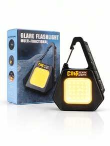 Linterna de Trabajo COB con Llavero, Recargable y Portátil de 1000 Lúmenes - Negro - Ver 2