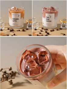 1支全新罐装果冻香氛蜡烛，多种香型可选 - 咖啡、抹茶、薰衣草，适用于家居装饰、氛围营造、客厅装饰、派对装饰、家居饰品、婚礼装饰、礼品、纪念品、餐厅氛围装饰、情人节礼物、礼品、房间装饰、蜡烛、香薰蜡烛、礼品、香薰蜡烛、家居装饰、闺蜜礼物、女士礼物 - 彩色 - 查看 5